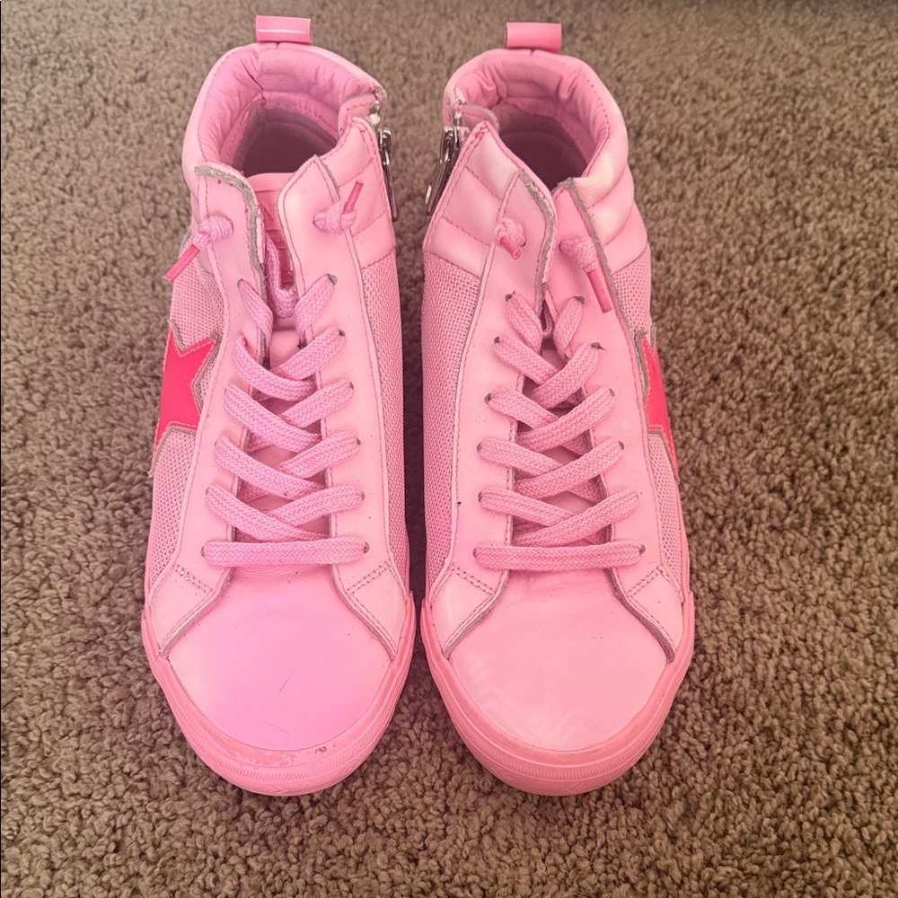 Vintage Havana Pink Star High-Top Sneakers